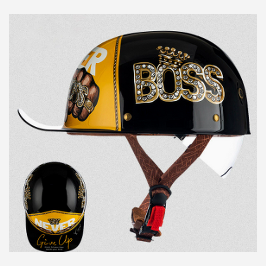 Moto Baseball Half Helmet