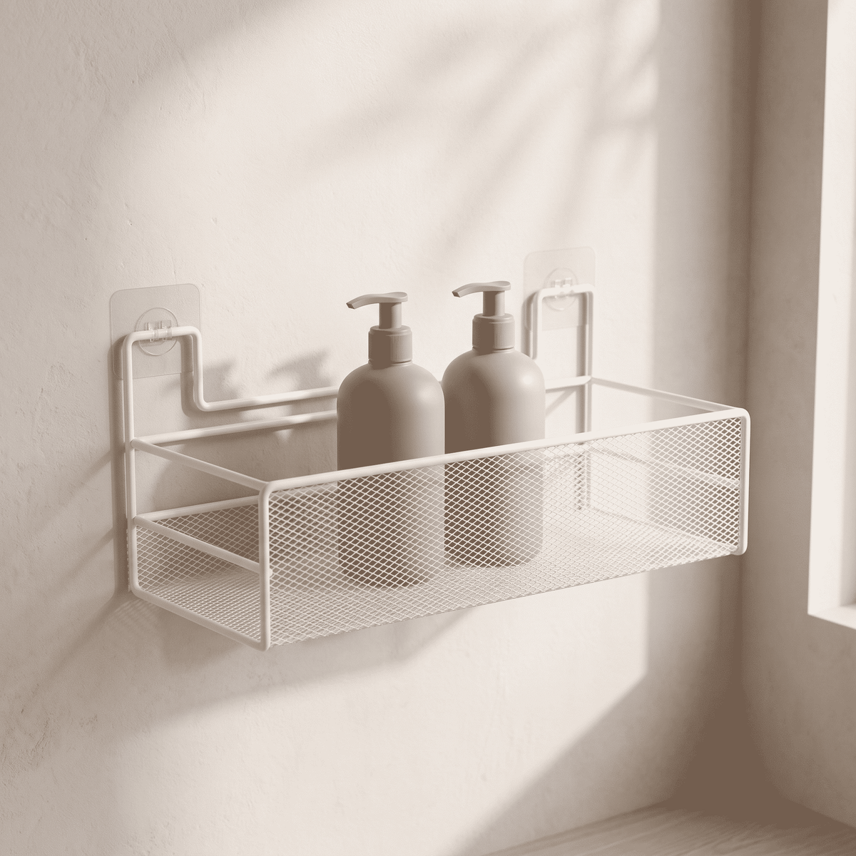 AVELLO No-Drill Shower Organizer – Modern Bathroom Shelf