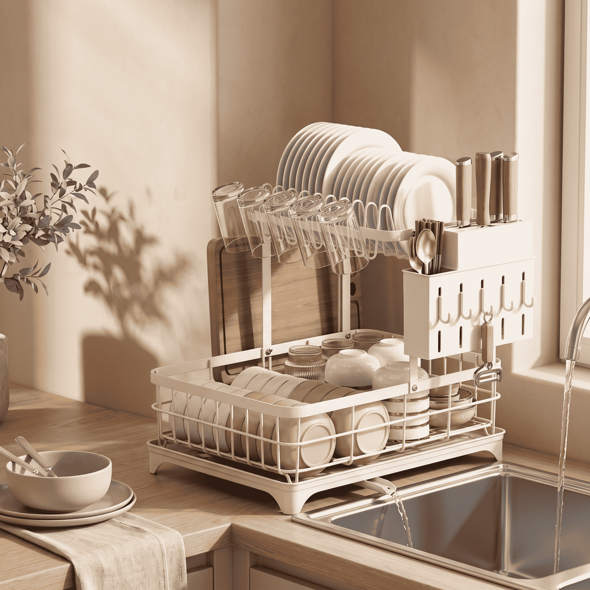 AVELLO™ FlowDrain Dish Organizer