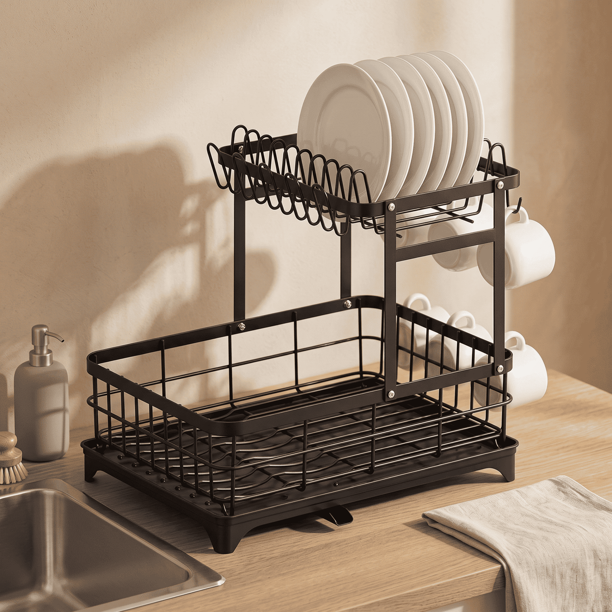 AVELLO™ FlowDrain Dish Organizer