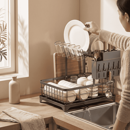 AVELLO™ FlowDrain Dish Organizer