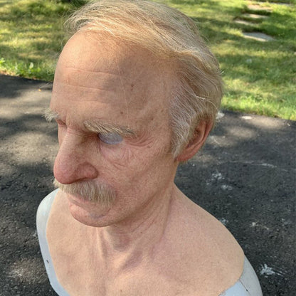 Creepy Old Man Latex Mask
