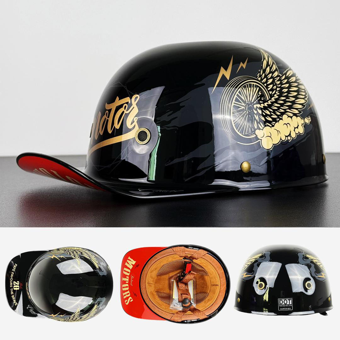 Moto Baseball Half Helmet