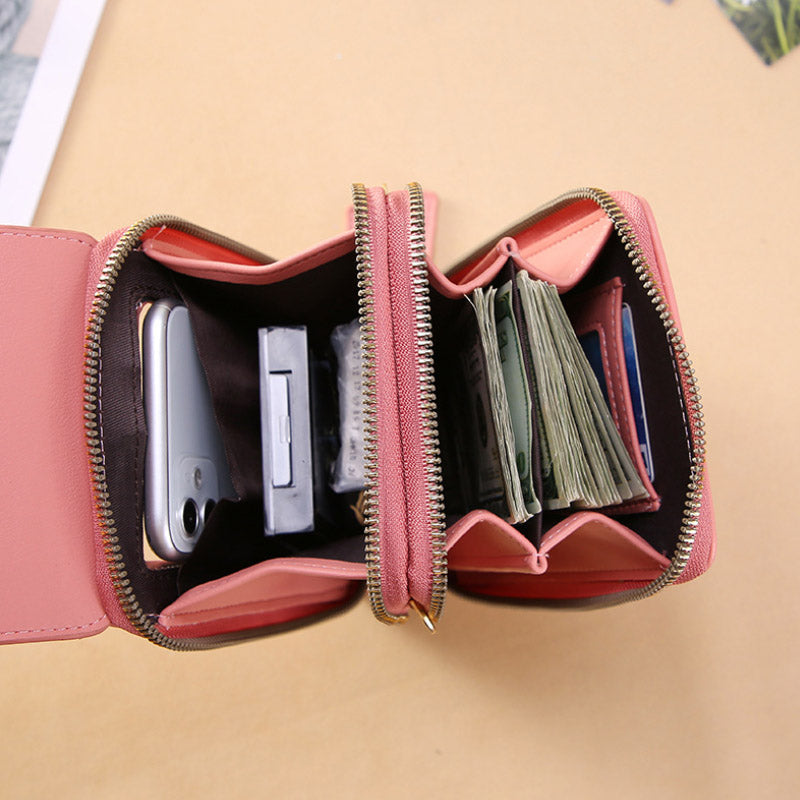 Anti-Theft Leather Touchscreen Bag