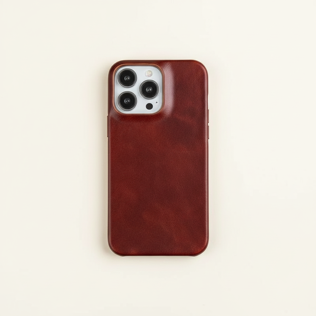 Oil Wax Leather iPhone Case