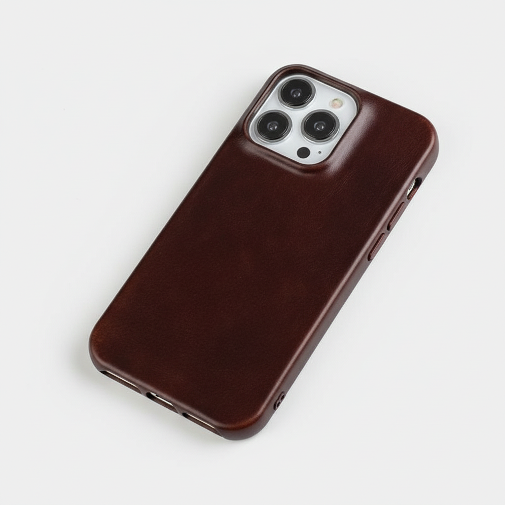 Oil Wax Leather iPhone Case
