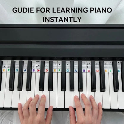 Removable Piano Note Labels