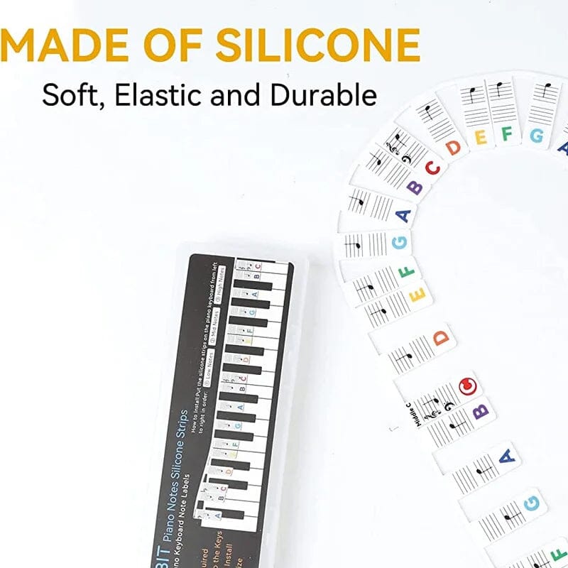 Removable Piano Note Labels