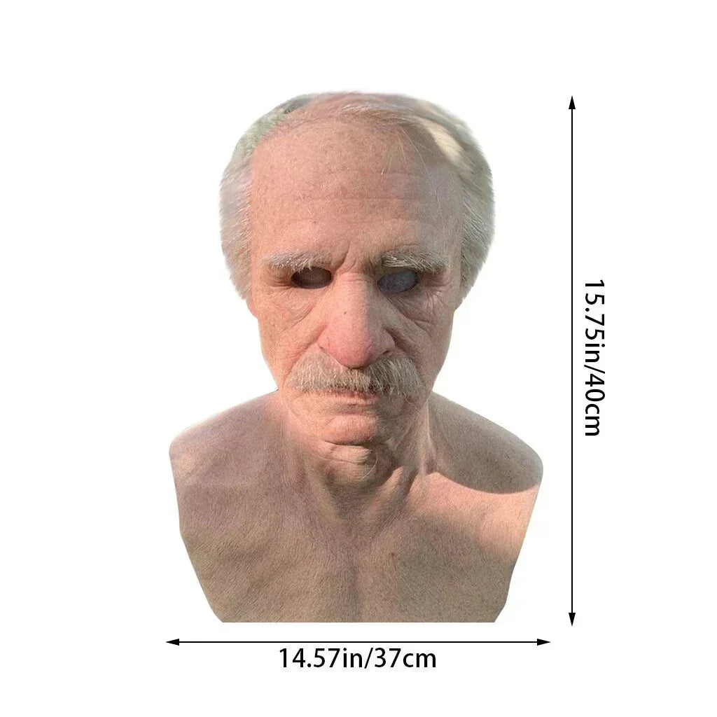 Creepy Old Man Latex Mask