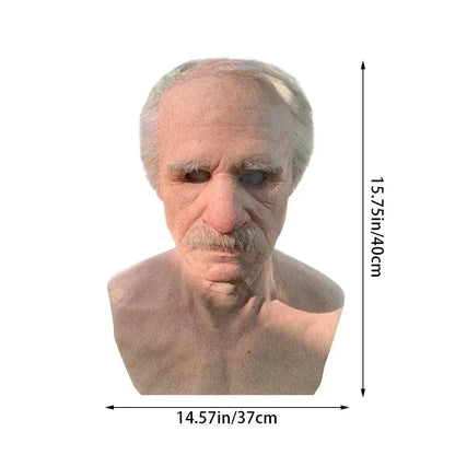 Creepy Old Man Latex Mask
