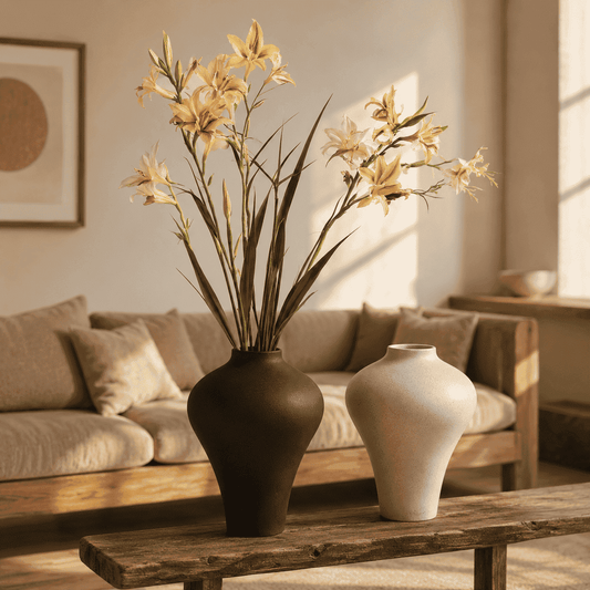 Matte Textured Ceramic Vase