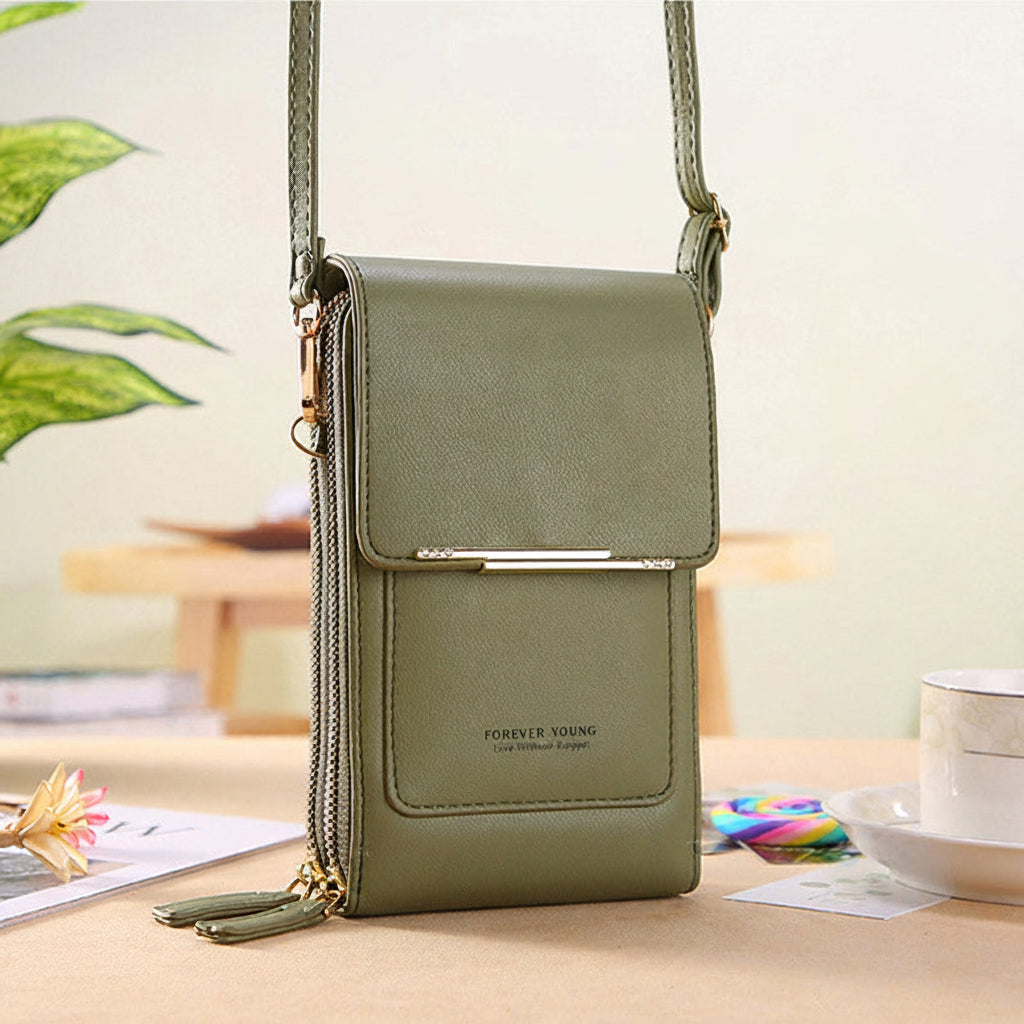 Anti-Theft Leather Touchscreen Bag