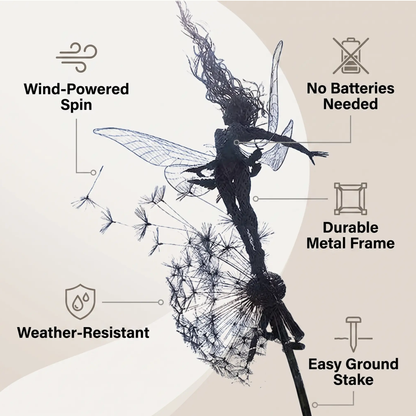 Dancing Steel Fairy Statue