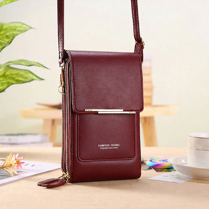 Anti-Theft Leather Touchscreen Bag