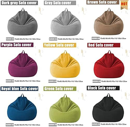 Linen Bean Bag Chair Cover