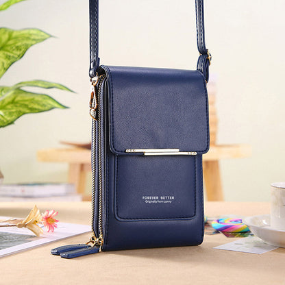 Anti-Theft Leather Touchscreen Bag