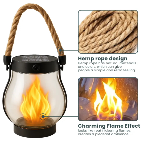 Flickering Solar Garden Light