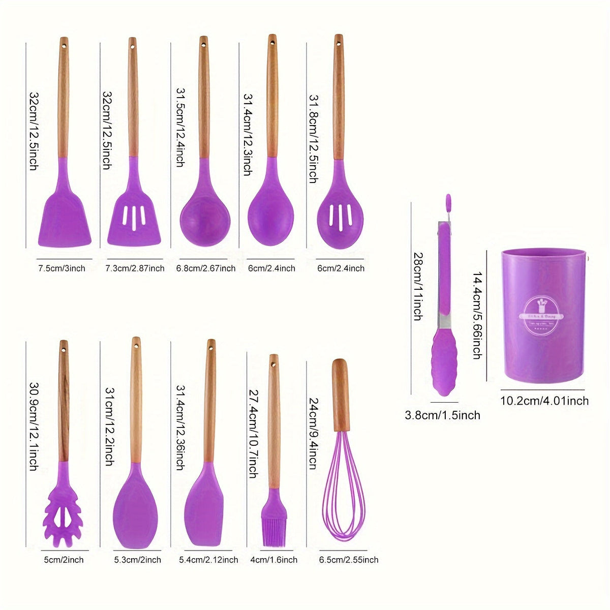 12-Piece Silicone Utensil Set