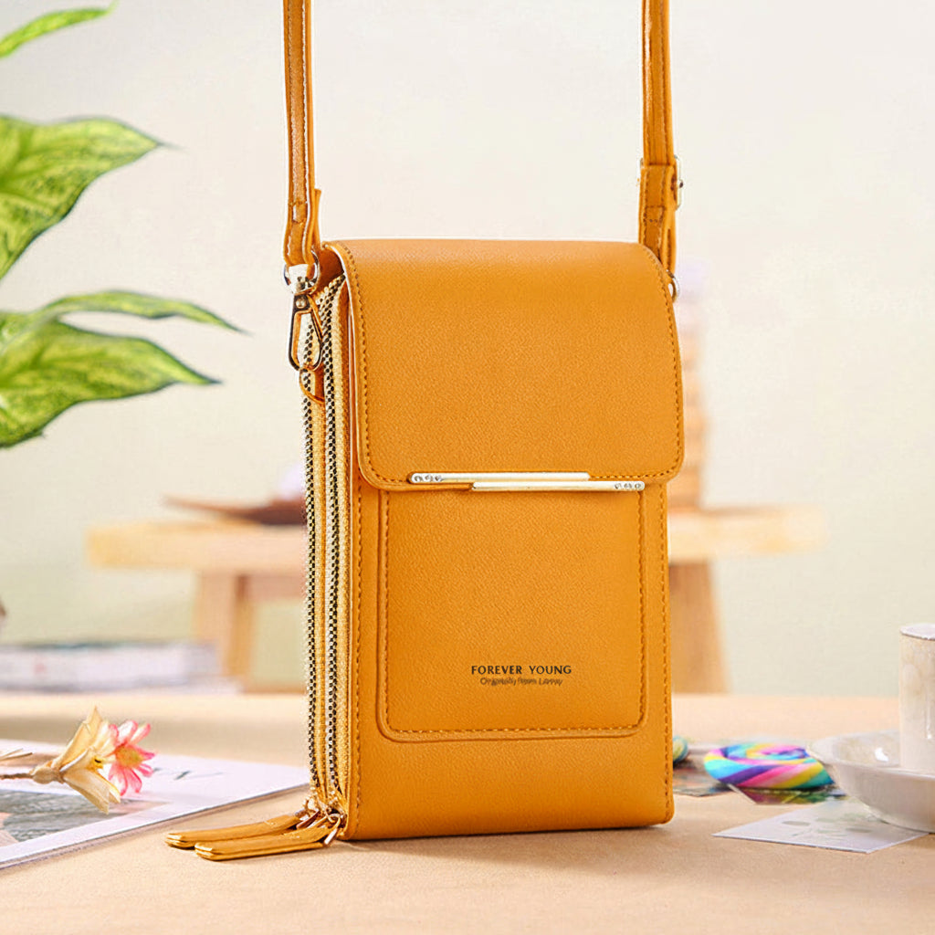 Anti-Theft Leather Touchscreen Bag
