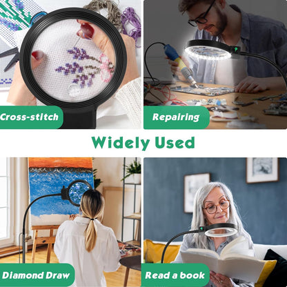 Full-Page LED Magnifying Lamp