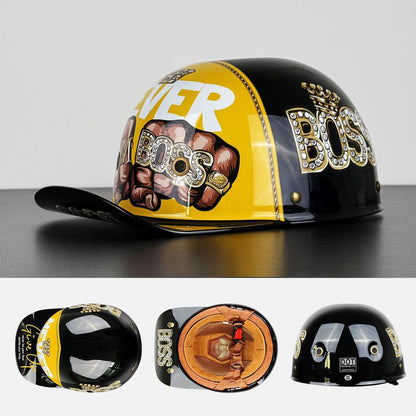 Moto Baseball Half Helmet