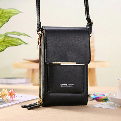 Anti-Theft Leather Touchscreen Bag