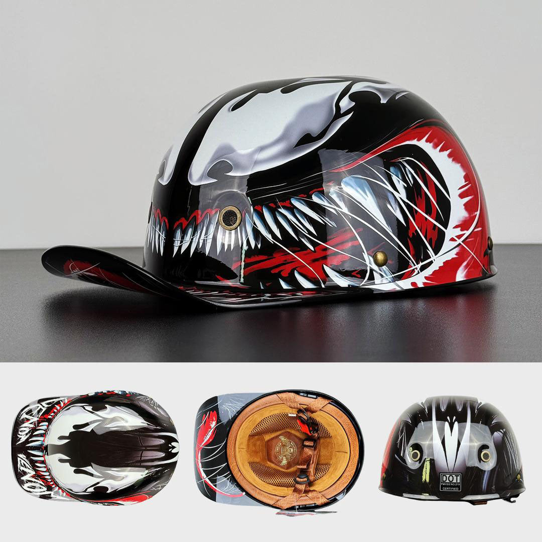 Moto Baseball Half Helmet