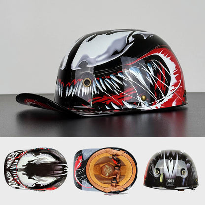 Moto Baseball Half Helmet