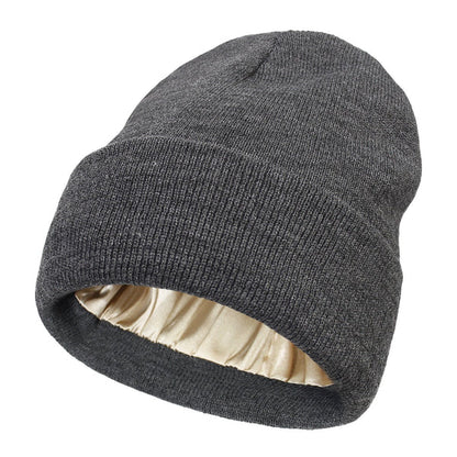 Silk-Lined Wool Winter Hat