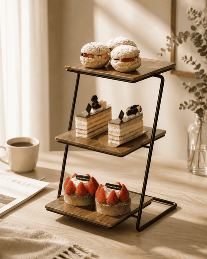 3-Tier Serving Display Stand