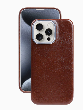 Oil Wax Leather iPhone Case