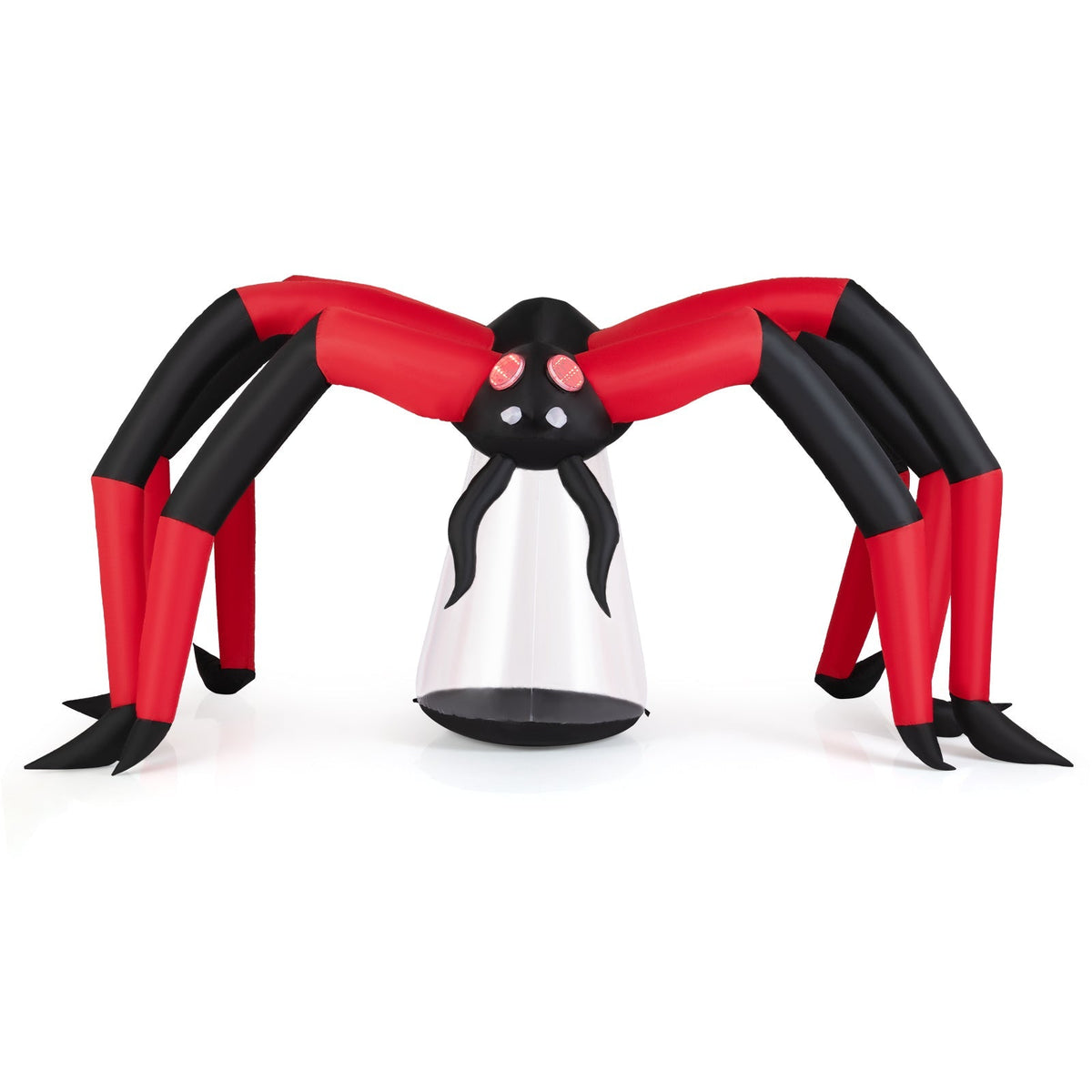 5 Ft Inflatable Spider With Glowing Red Eyes