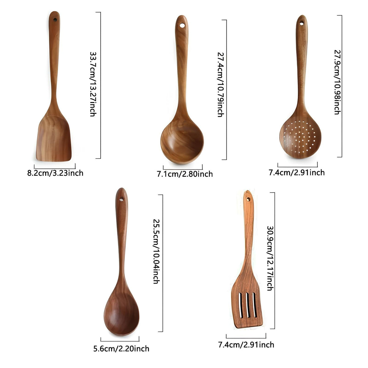 6-Piece Teak Utensil Set