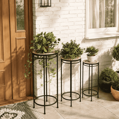 Mosaic Top Plant Pedestal
