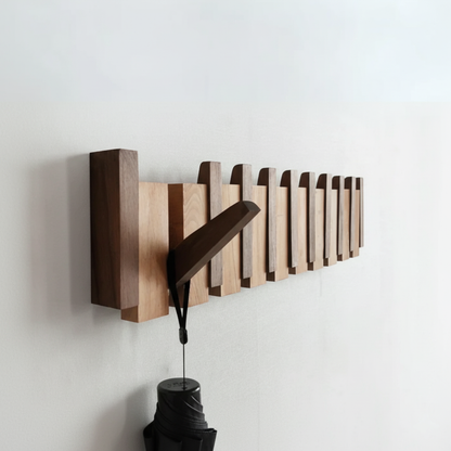 Piano Wooden Wall Coat Rack