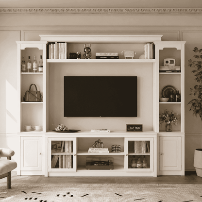 Glass Door Media Console