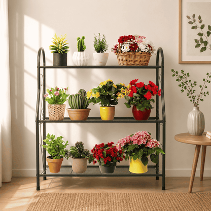 3-Tier Metal Plant Display