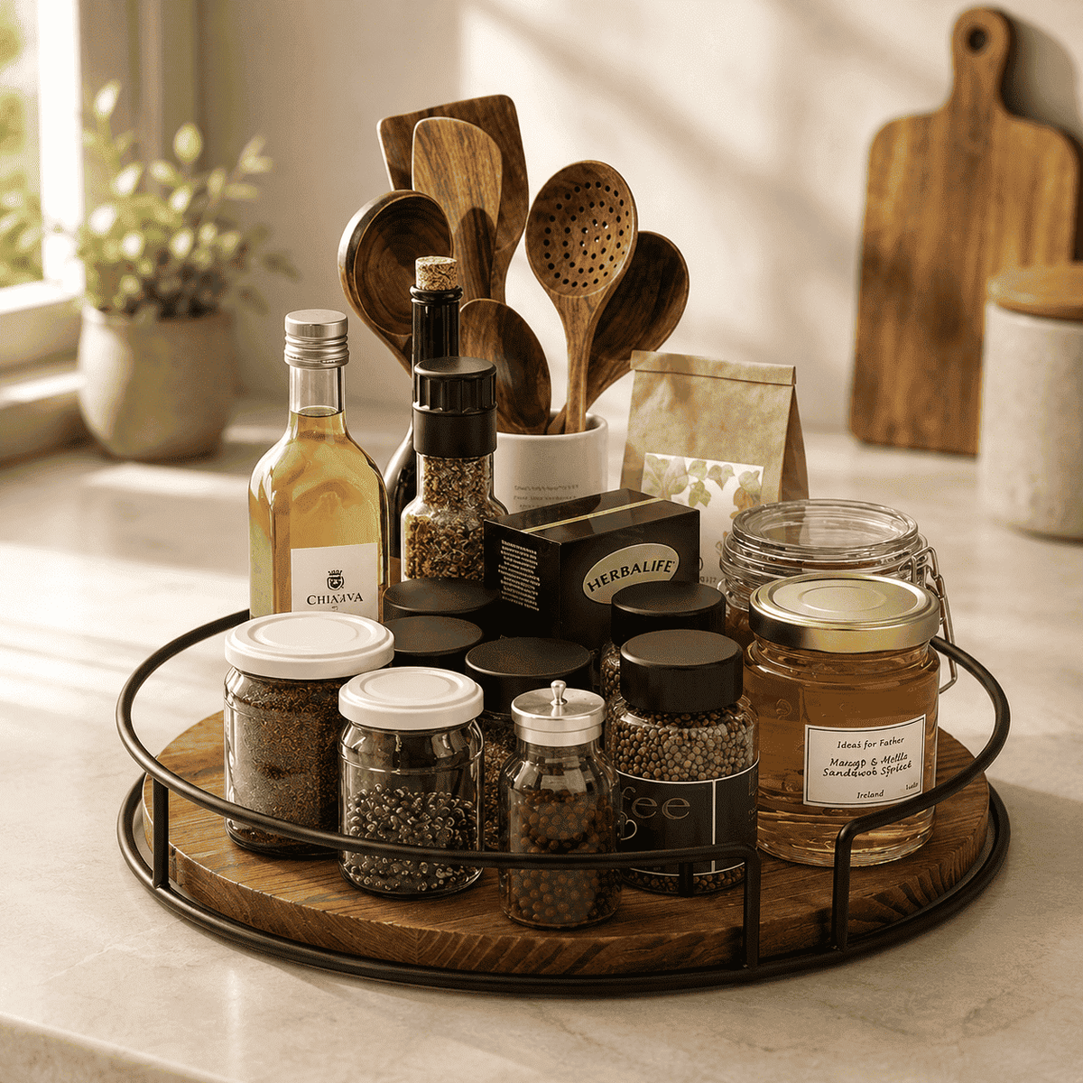 Rotating Seasoning Rack