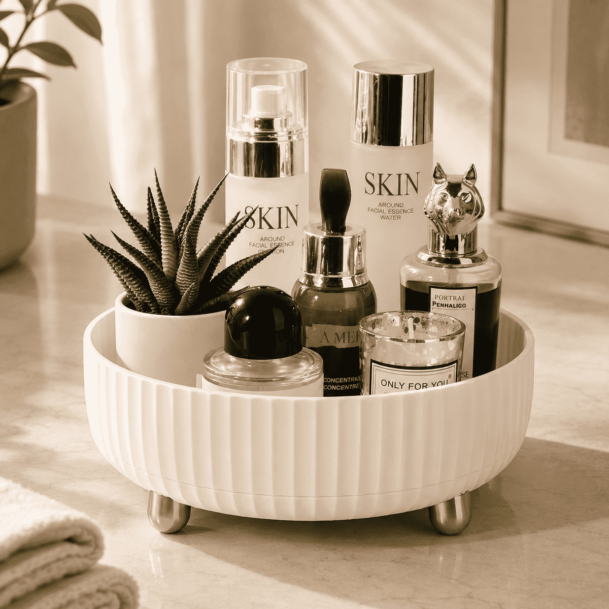 Rotating Vanity Organizer