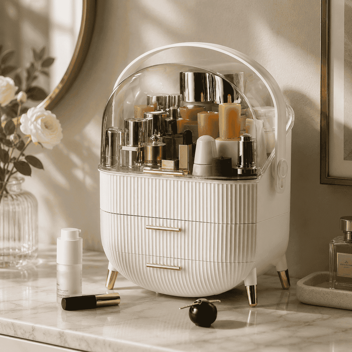 Dust-Proof Makeup Organizer