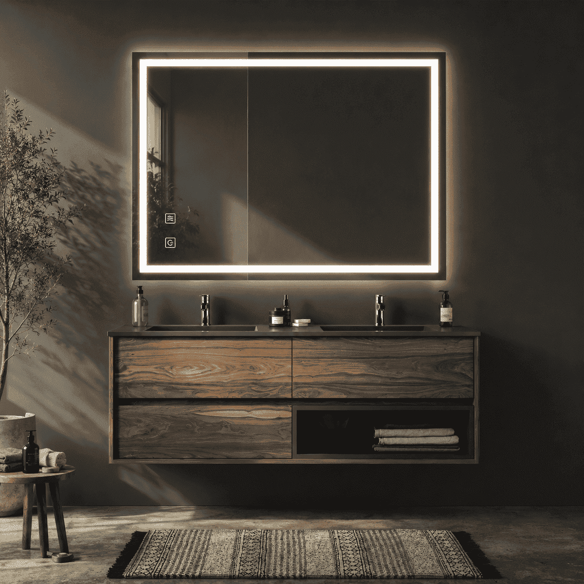 Anti-Fog LED Bathroom Mirror