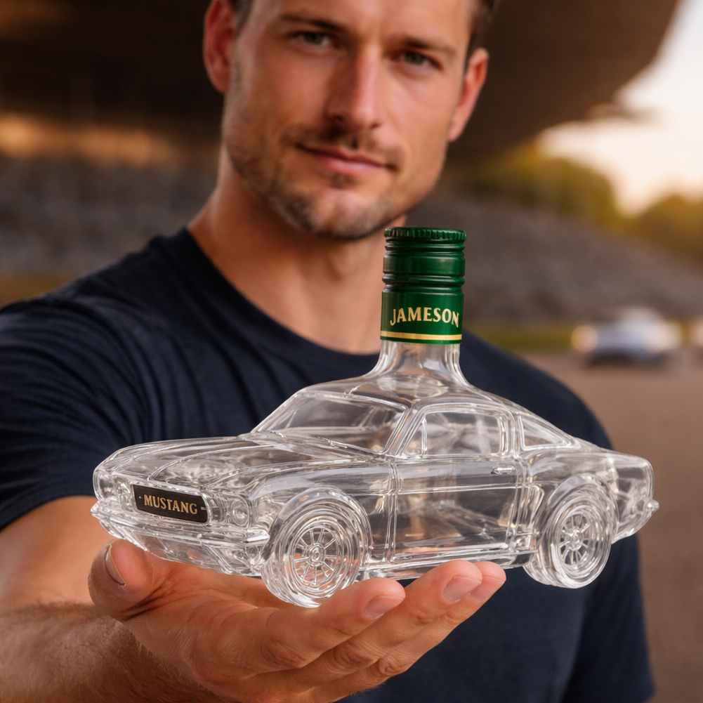 Car-Shaped Glass Whiskey Decanter