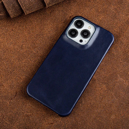 Oil Wax Leather iPhone Case