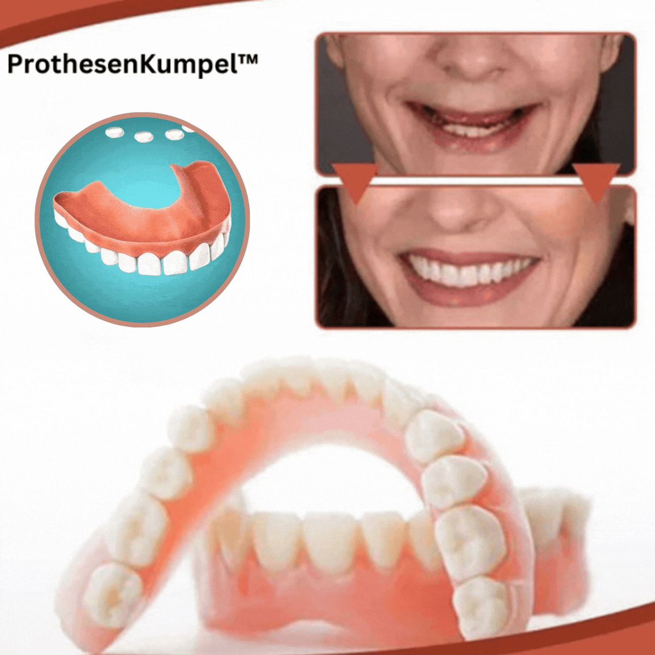 Silicone Cosmetic Denture Set