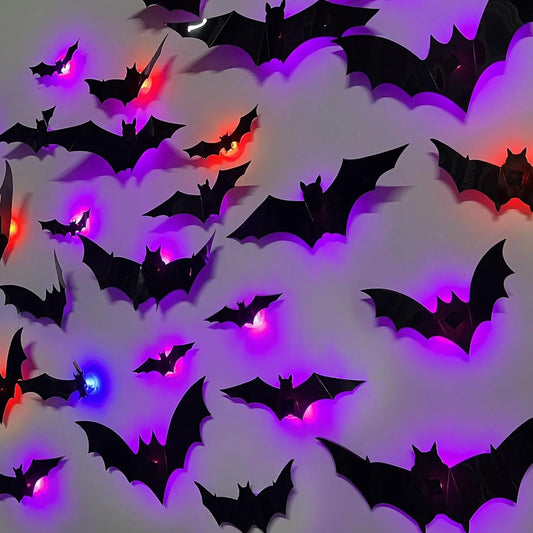 LED Halloween Bat Wall Lights
