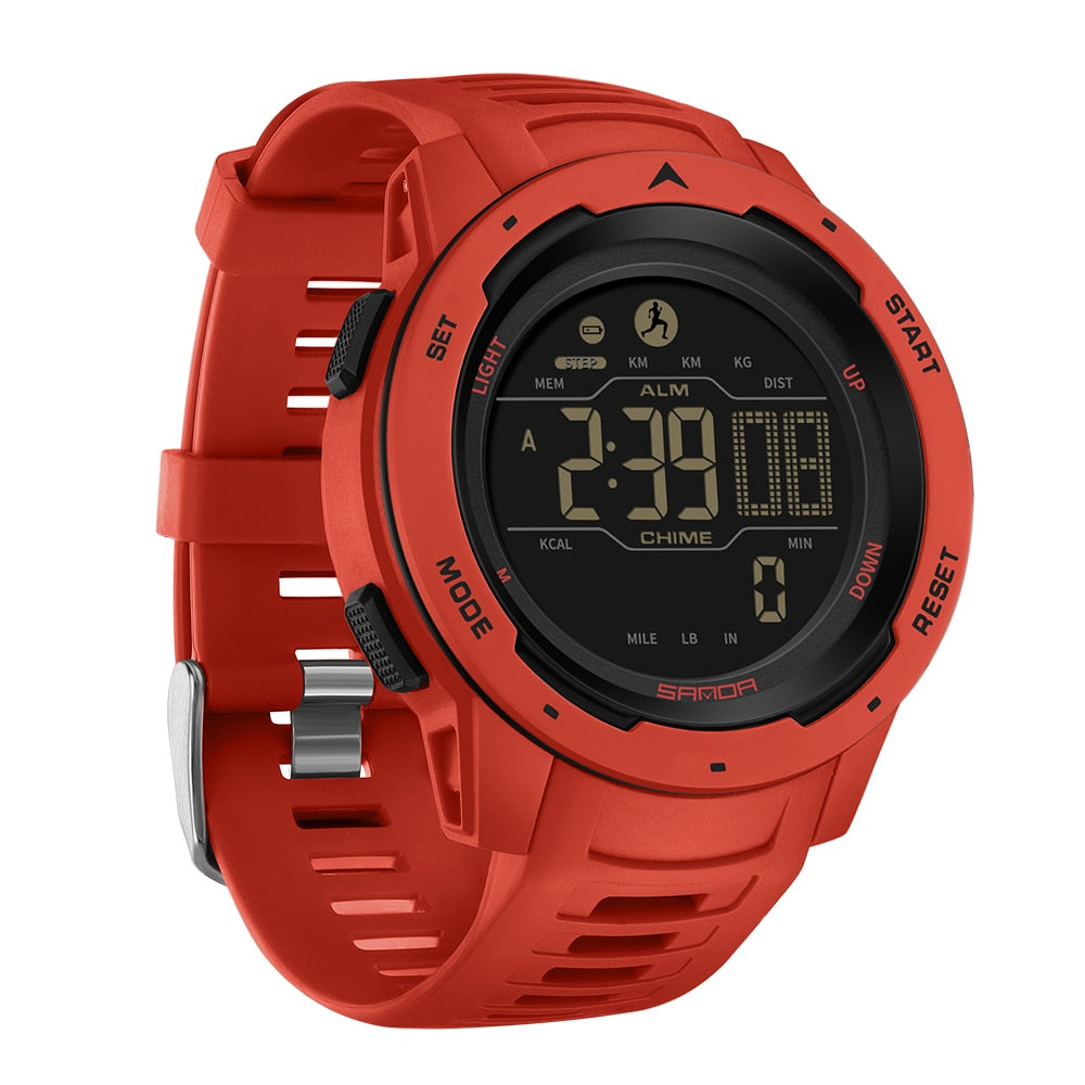Waterproof Military Pedometer Watch