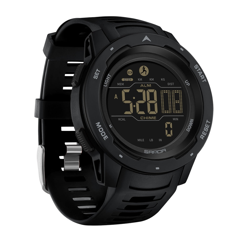 Waterproof Military Pedometer Watch