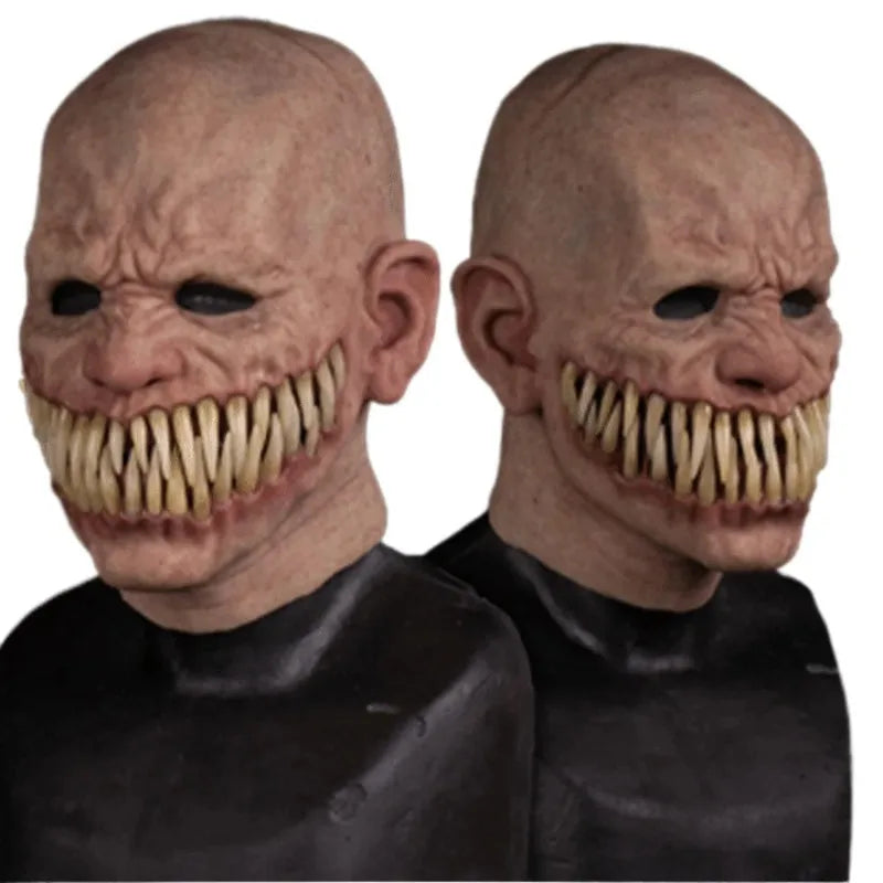 Latex Monster Teeth Mask - Long or Short Jaw