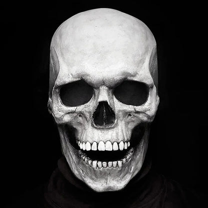 Movable Jaw Latex Skull Mask - Full Head