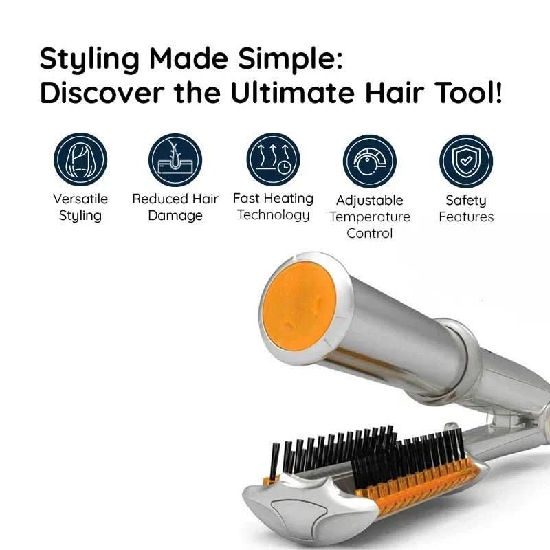 2-in-1 Rotating Styling Brush